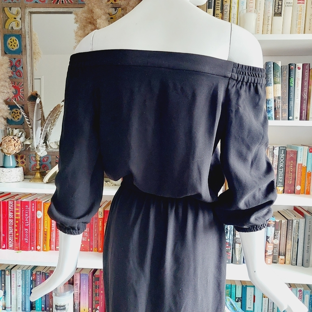 Ann Taylor Factory Off Shoulder Midi Dress - Picture 6 of 8